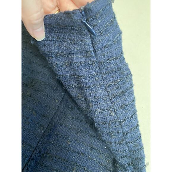 Brooks Brothers Size 12P Pencil Skirt NEW Blue Tweed Office Academia Preppy Mini - Picture 3 of 9